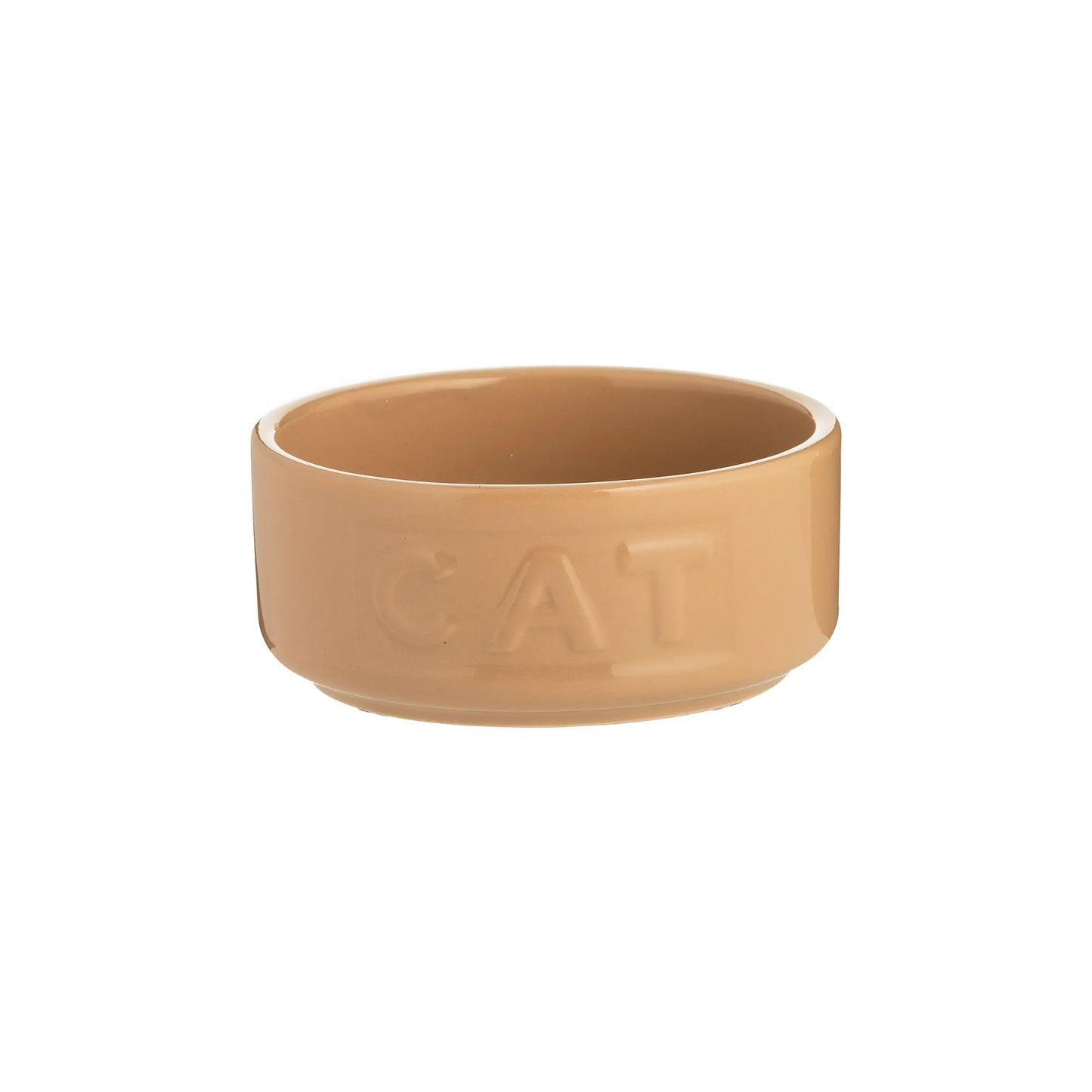 Cane Lettered Cat Bowl 13cm