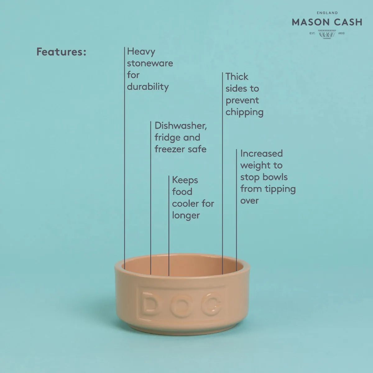 Mason Cash Cane Dog Bowl